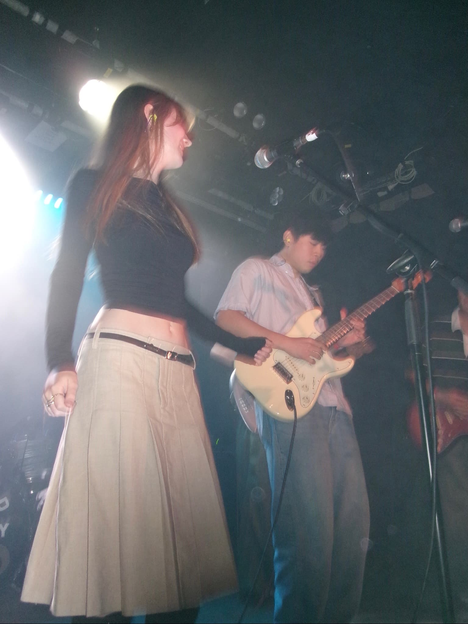 The band at a live show